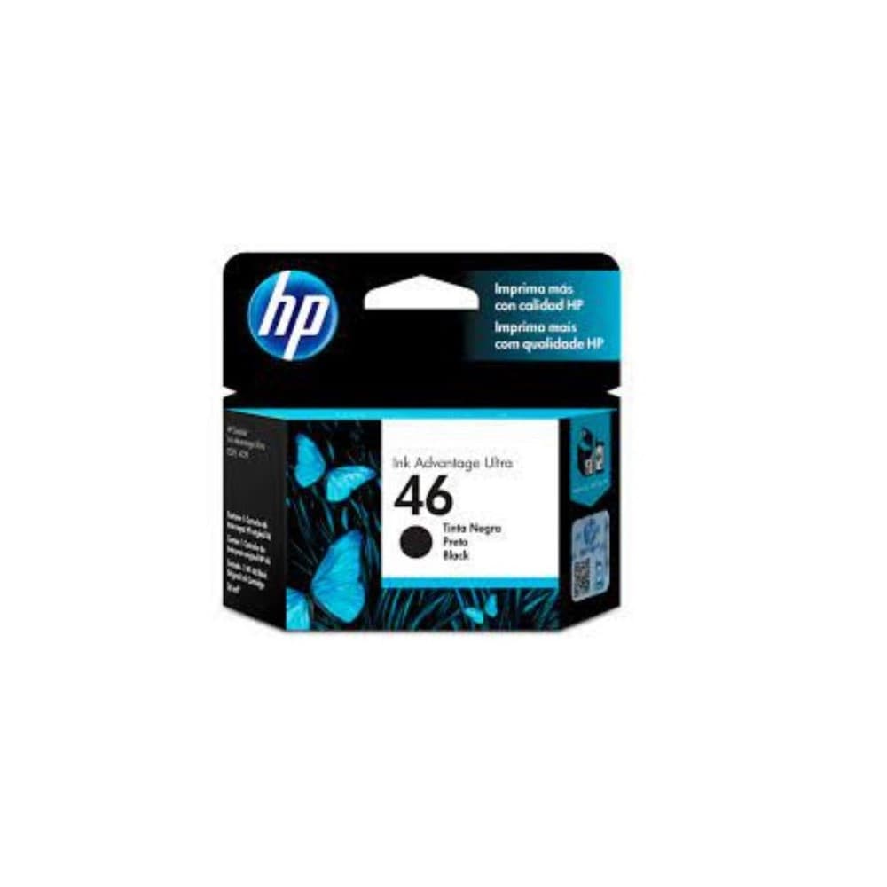CARTUCHO HP NEGRO 46 HP DESKJET ULTRA INK ADVANTAGE 2529, 4729 1,500 pag,, vista 1