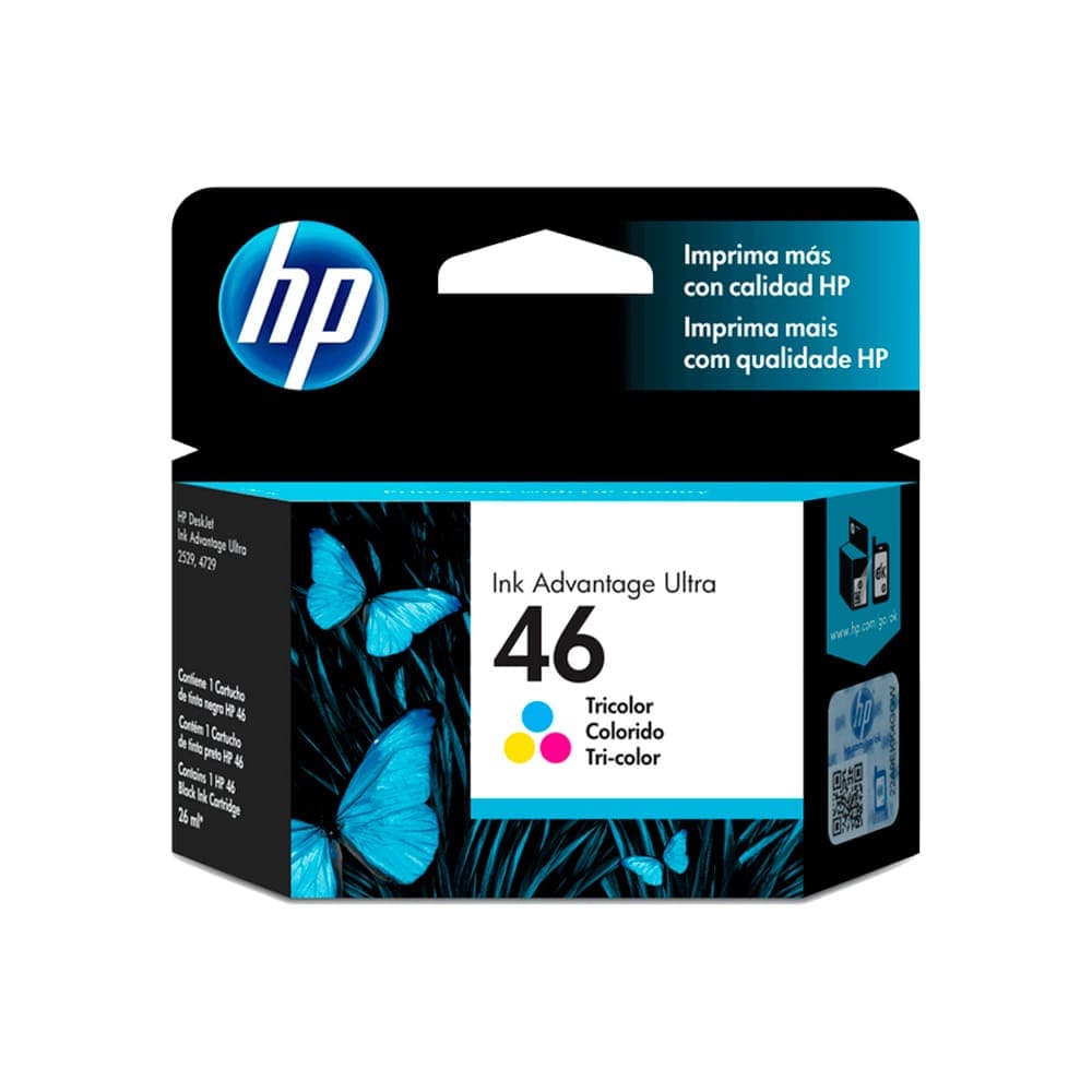CARTUCHO HP TRICOLOR 46 HP DESKJET ULTRA INK ADVANTAGE 2529, 4729 750 pag,, vista 1
