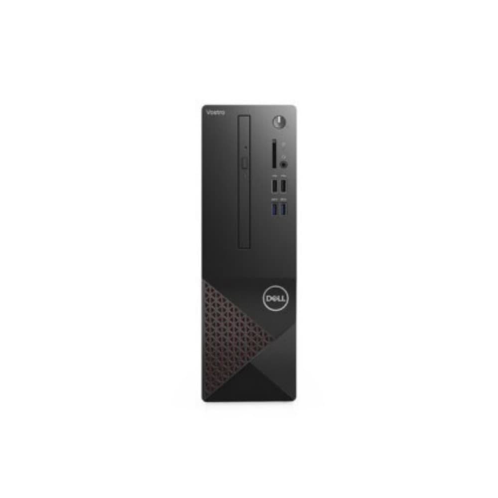 PC Dell Vostro 3681 SFF, Intel Core i3-10100 de décima generación (4 núcleos, caché de 6 M, 3,6 GHz a 4,3 GHz), 4GB 3200MHz (4Gx1) _2666MHz Ach, Disco duro SATA de 3,5 pulgadas, 1 TB y 7200 rpm, Windows 10 Pro 64bit Inglés, francés, español, Unidad de DVD de carga en bandeja (lee y escribe en DVD / CD), 802.11ac 1x1 WiFi y Bluetooth, 1 año de servi, vista 1