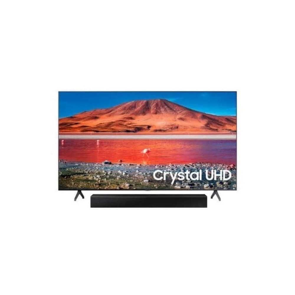Televisor Samsung FLAT LED Smart TV 50 pulgadas UHD 4K  /3,840 x 2,160 / DVB-T2 / Bluetooth/ AirPlay 2 / Bixby / HDMI x 2/ USB x1 /abre y edita archivos de Office/ Garantía 1 año  GRATIS BARRA DE SONIDO HW-T400/ZL, vista 1