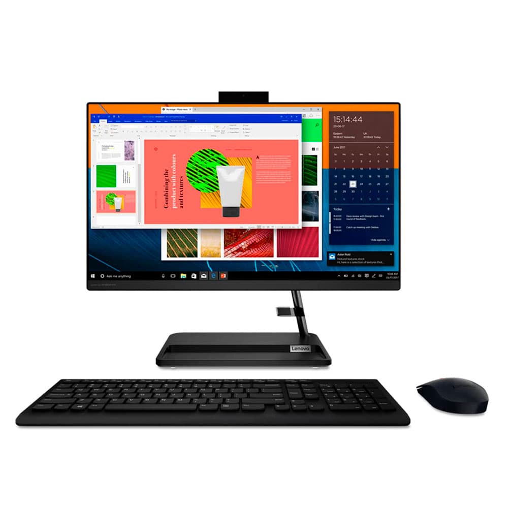 Todo en uno Lenovo IC 3 24ADA6 AMD Ryzen 3 3250U 23,8" Pulgadas FHD Memoria 8GB Estado Solido 256GB Linux - Negro, vista 1