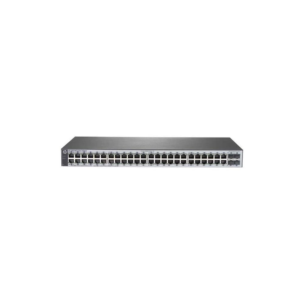 Switch HP 1820-48G, 48 10/100/1000, 4SFP, Capa 2, no apilable, no PoE, vista 1