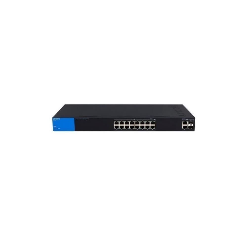 Switch 16Ptos Administrable Smart Gigabit PoE+, vista 1