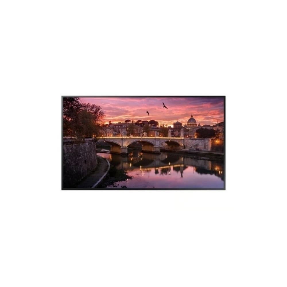 Samsung Monitor Industrial QB55R,Tamaño 55,Resolución 3840X2160 4K UHD, Brillo 350nit, Contraste: 4000:1  ¤ Certificación contra polvo IP5X,  Diseño Simétrico, bordes delgados y  parte trasera plana para instalación fácil y limpia,Características: uso 16 horas/día, altavoces 10Wx2., Wi-fi ready, MagicInfo S6, SSSP 6.0, , Web Browser, WiFi, 8GB alm, vista 1