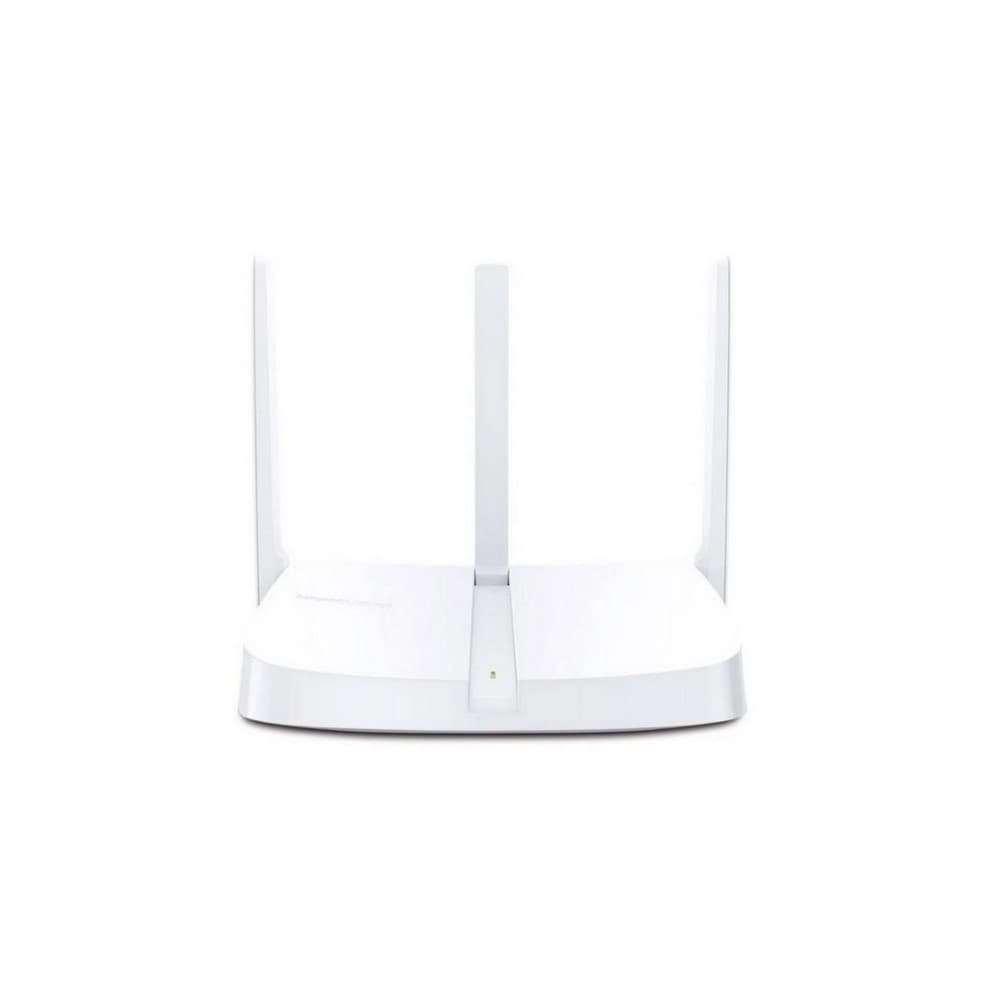 Router Mercusys  Inalambrico 300Mbps 1 WAN 10 / 100M + 3 LAN 10 / 100M, 3 antenas fijas, vista 1