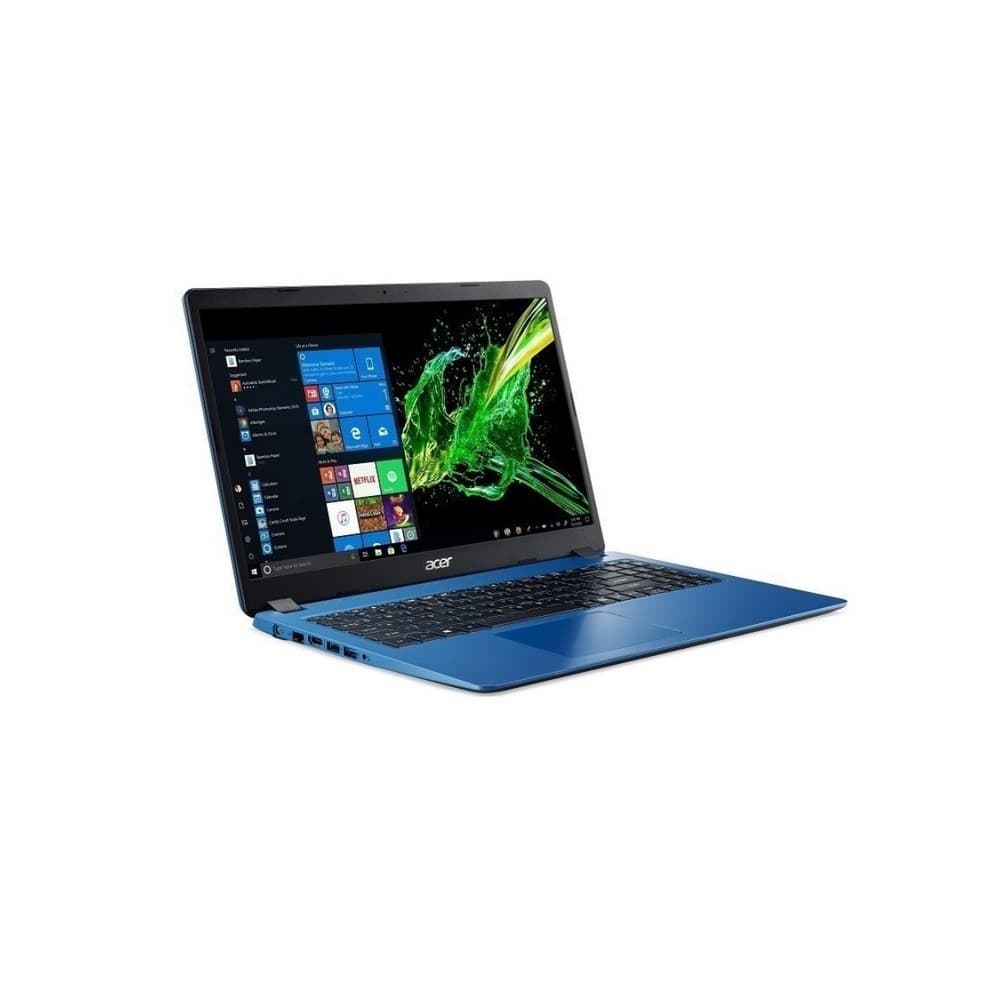 Portátil A c e r A315-54K-35T2-CO , Intel Core I3 6006U, 4GB,Disco duro 1TB 5400 RPM,15,6"HD,Linux, Color azul., vista 1