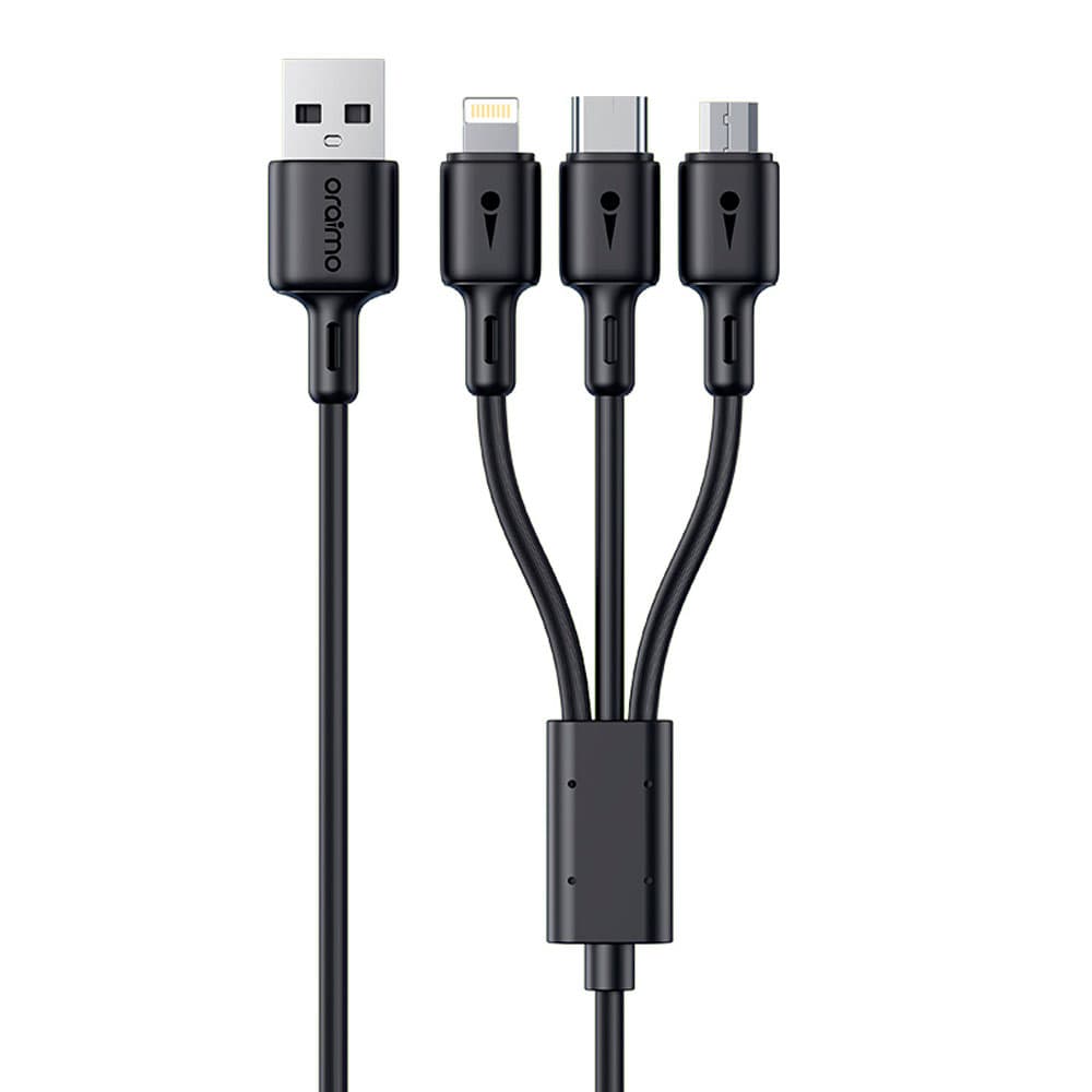Data Cable oraimo OCD-X92 Black LAT, vista 1