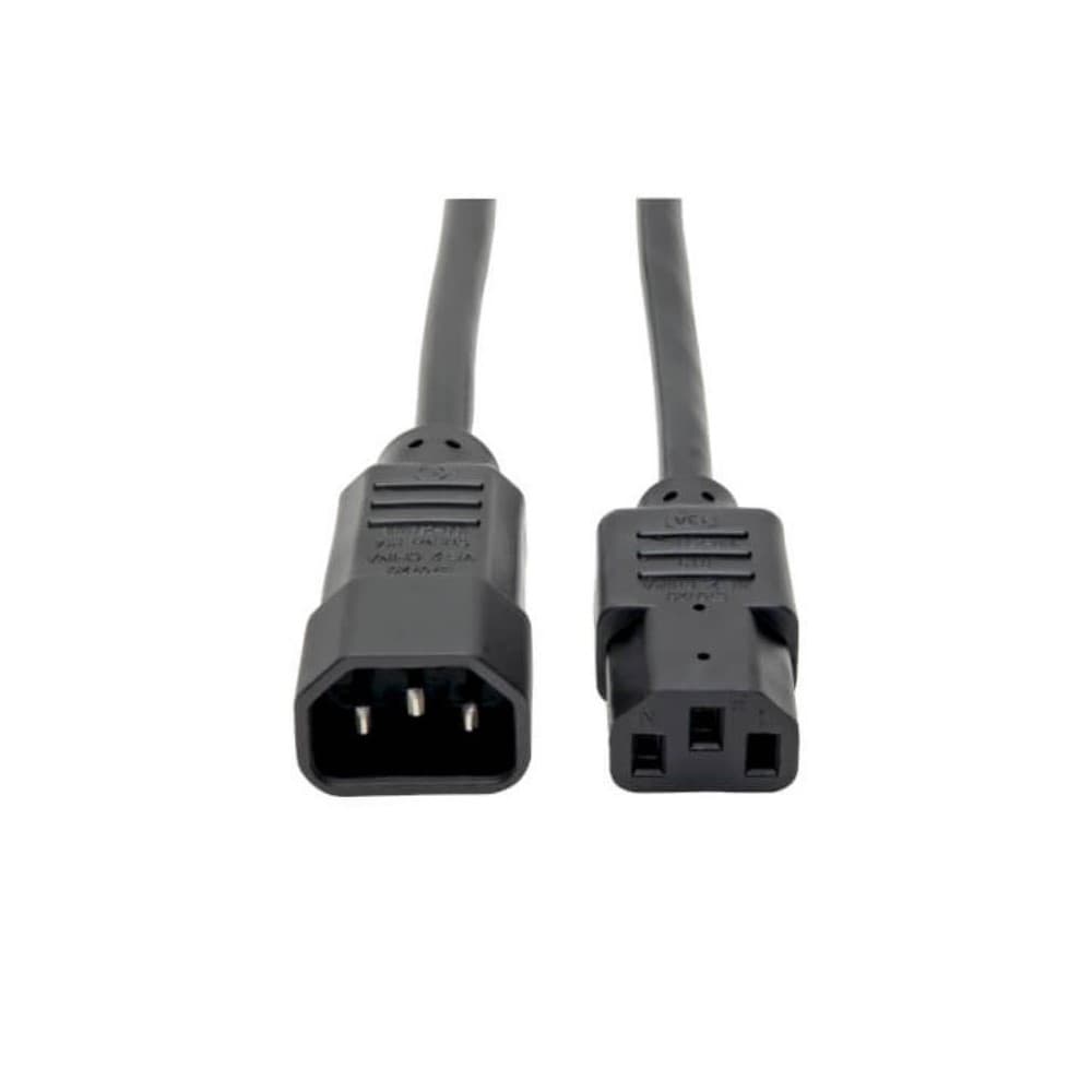 Cable de Alimentación para PDU, C13 a C14 - 10A, 250V, 18 AWG, 61 cm [2 pies], Negro, vista 1