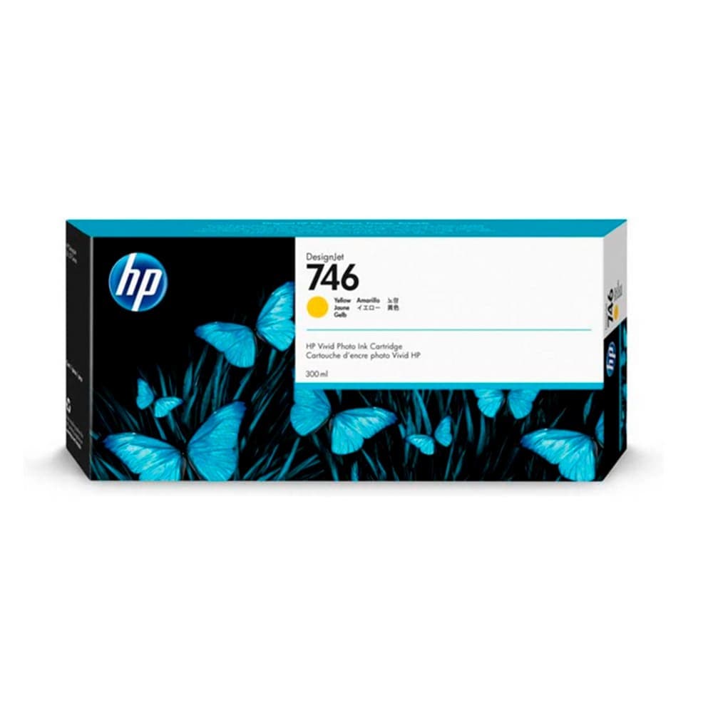 Cartucho de tinta amarilla DesignJet HP 746 de 300 ml, vista 1