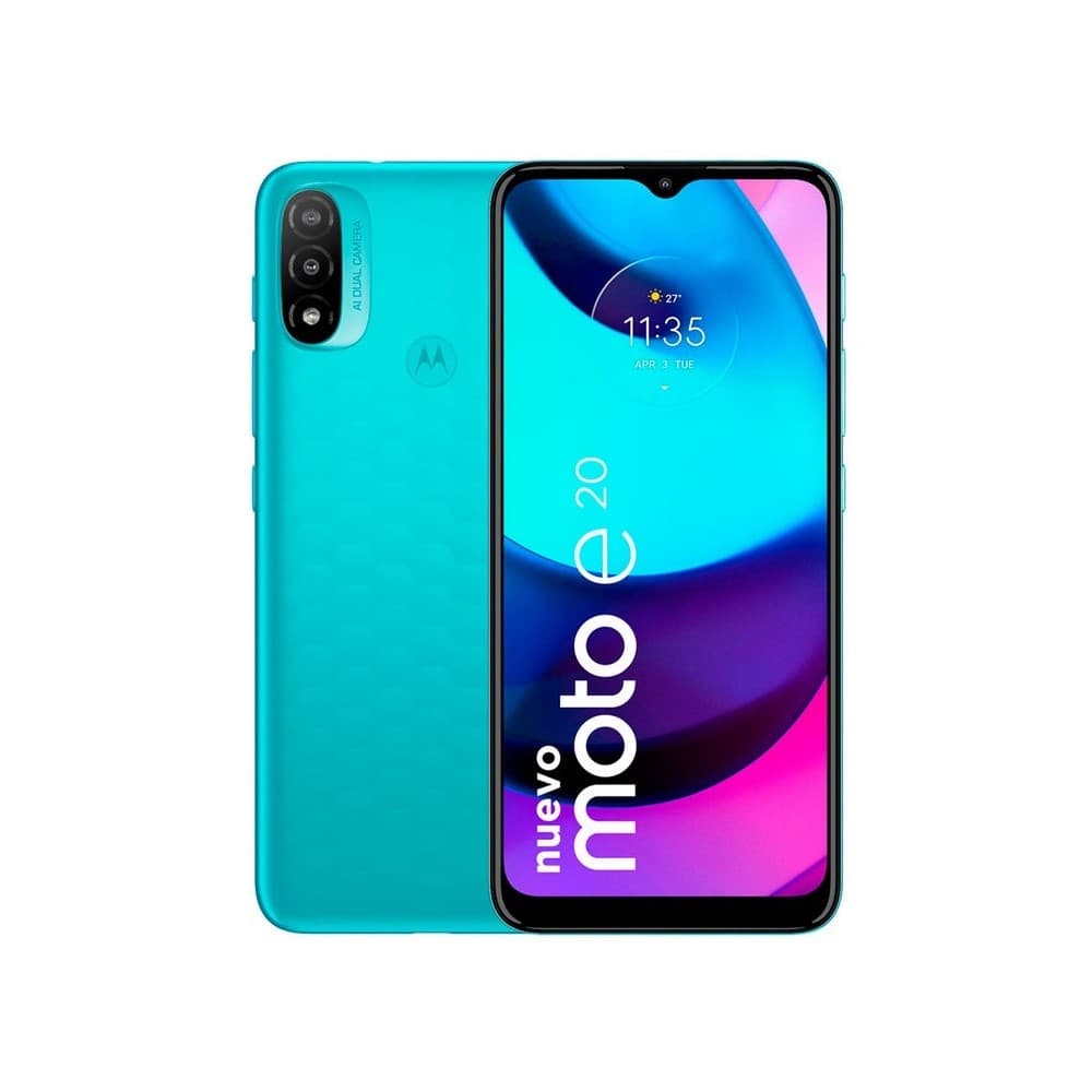 Motorola E20 Azul, vista 1