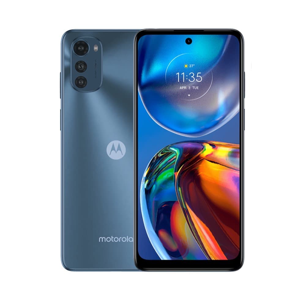 Celular Motorola e32 gris, sistema operativo Android 11, memoria de 64GB expandible hasta 1 TB y 4GB RAM, vista 1