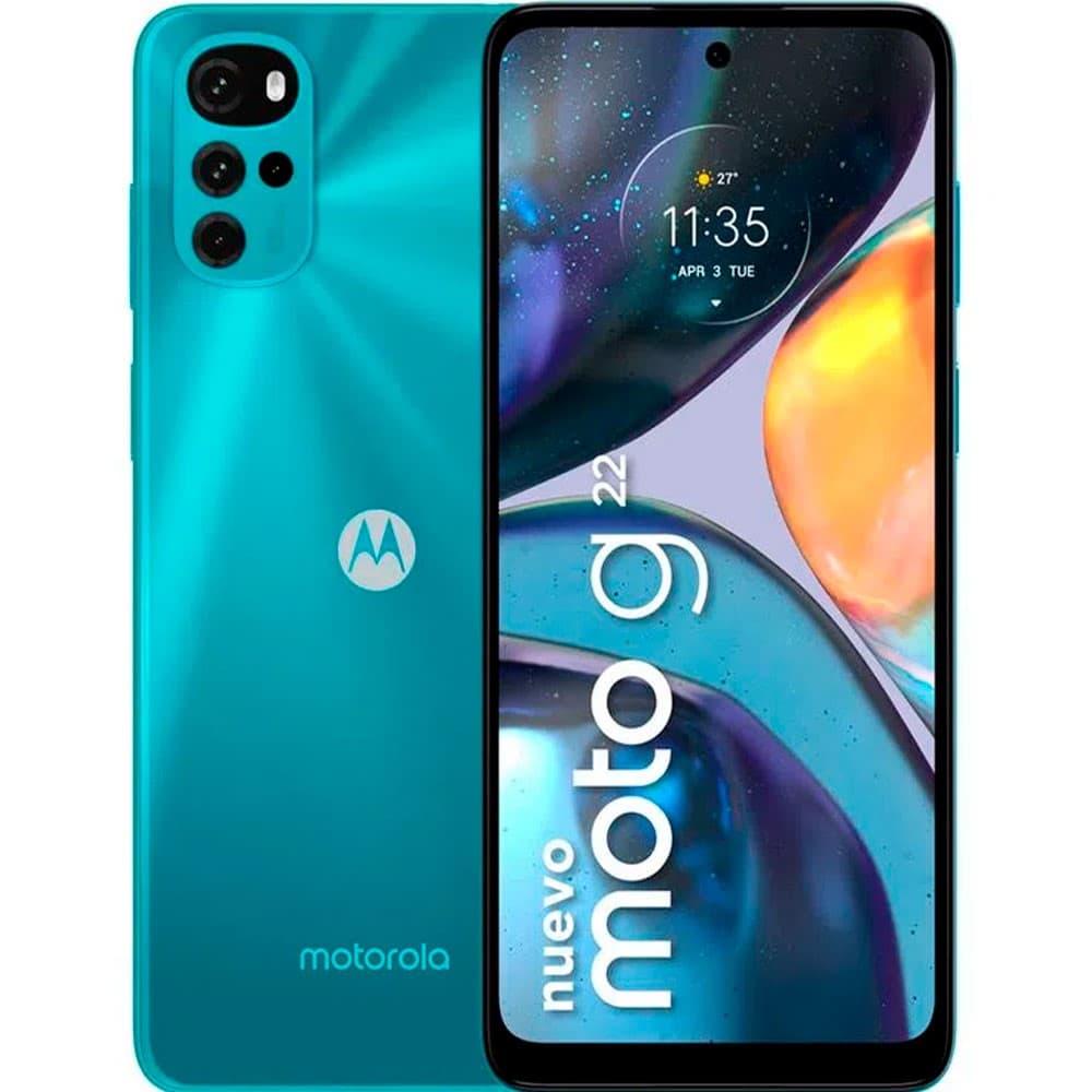 Celular Motorola G22 128GB SS AZUL, vista 1