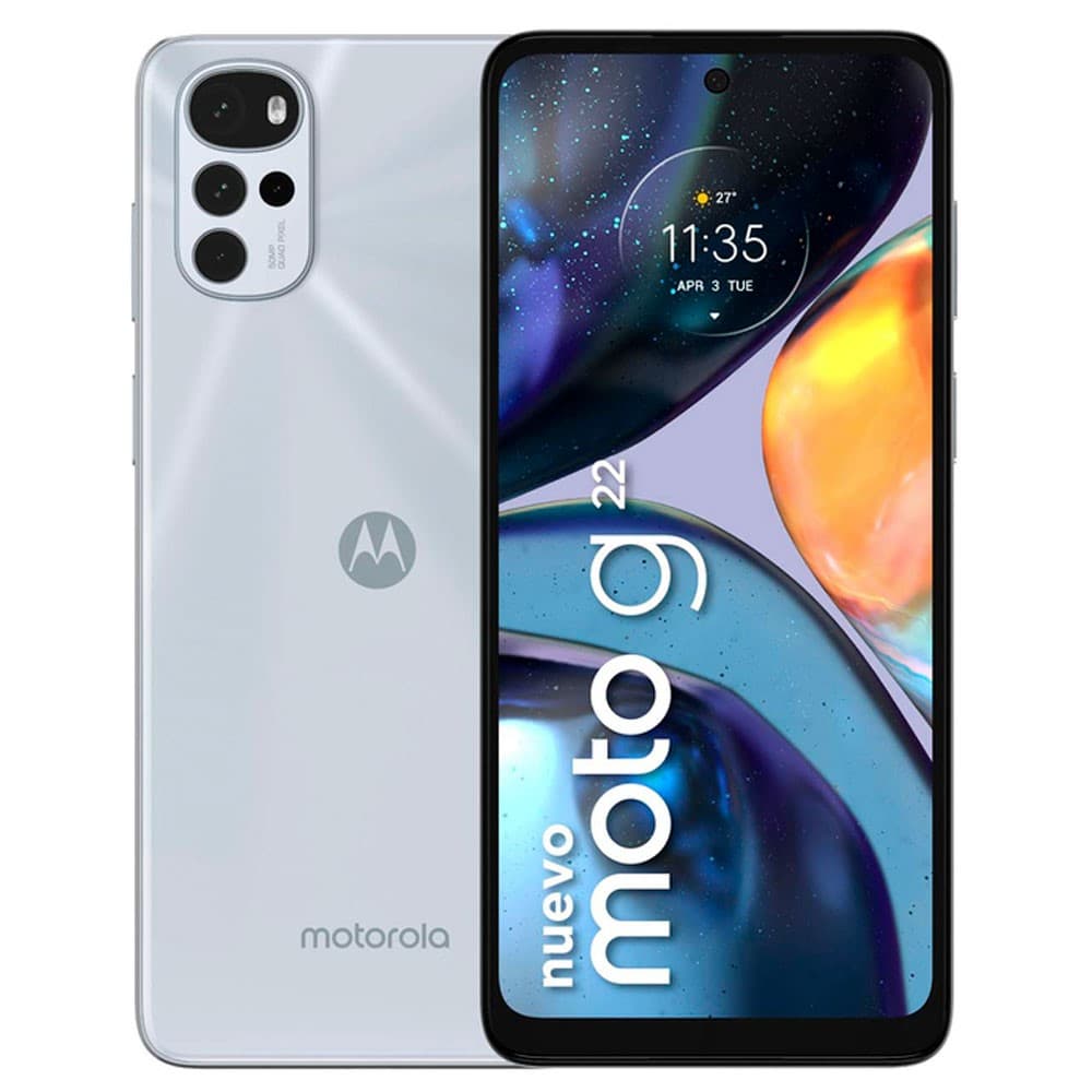 Celular Motorola G22 SS Blanco, vista 1