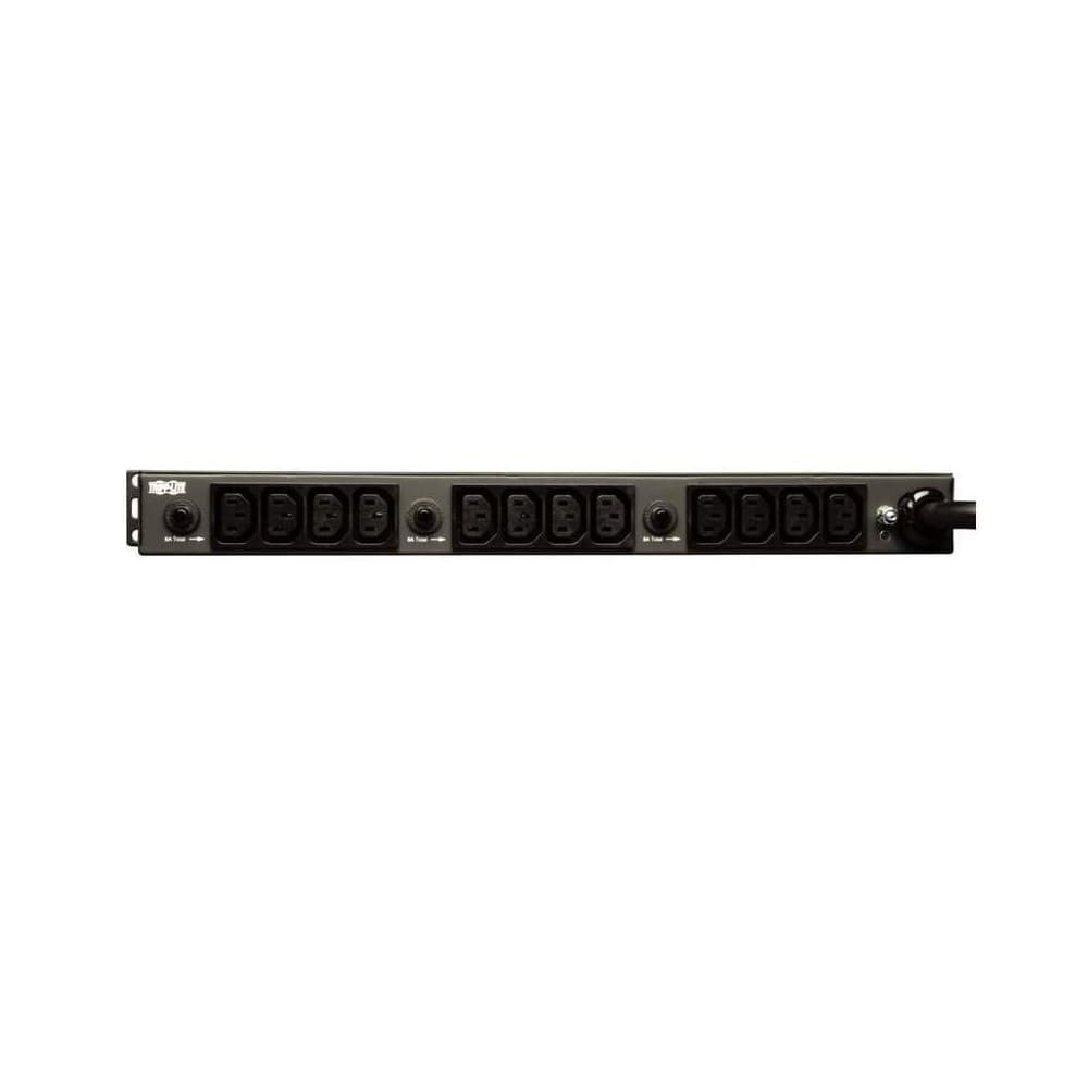 PDU Monofásico 30A 208/240V, 1U Rack, 20 NEMA(4 C19, 4 C13 frontal - 12 C13 posterior), Carcasa reve, vista 1