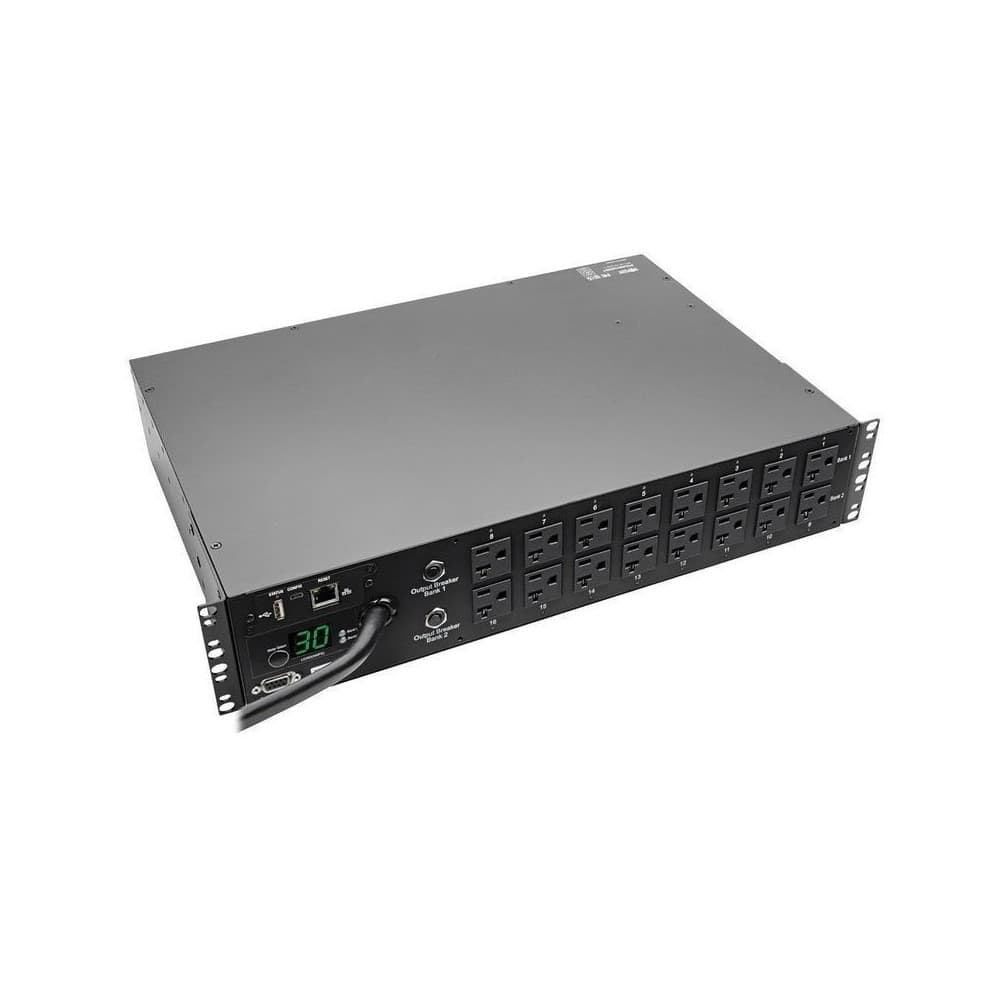 PDU Monofásico con Medidor Digital / Switch de Transferencia Automática, 2.9kW 30A 120V, Instalación, vista 1