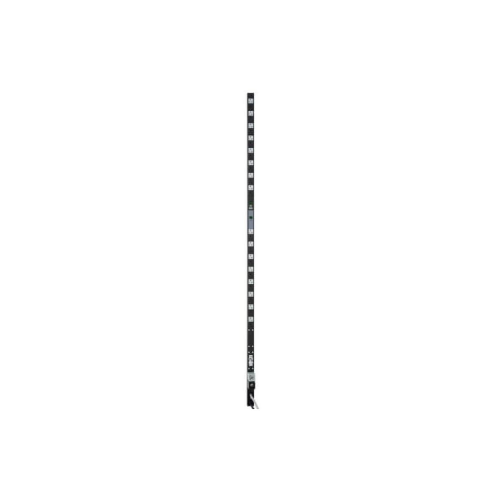 PDU con medidor digital monofásico de 3.8kW, tomacorrientes de 120V (32 5-15/20R), L5-20P y 5-20P, cables de 3 m (10 pies), 0U vertical, vista 1