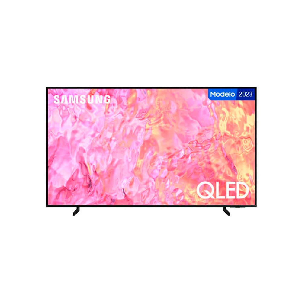 Televisor Samsung FLAT QLED Smart TV 65 pulgadas, UHD 4K  /3,840 x 2,160 / DVB-T2 / Procesador Quantum Bluetooth / Dual Led / asistente de voz /  modo ambiente/ Modo Juego/  HDMI x 3 / USB x 2 /LAN/ abre y edita archivos de Office/ Control Solar/Garantía 1 año, vista 1