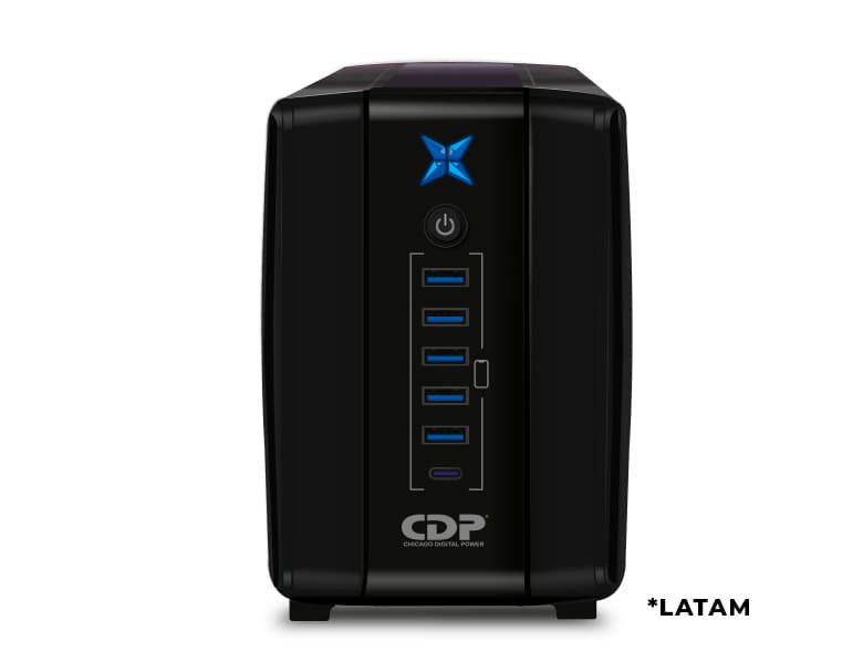 UPS CDP Interactiva, 1000VA/400W 8 Tomass, vista 1