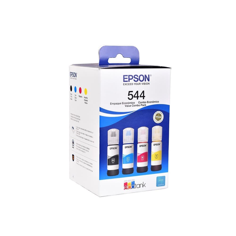 Botella Epson T544520-4P - Multipack Set 4 botellas negra, cyan, magenta y yellow IMPRESORA L3110/L3150- cyan Ink (7.500 paginas), vista 1