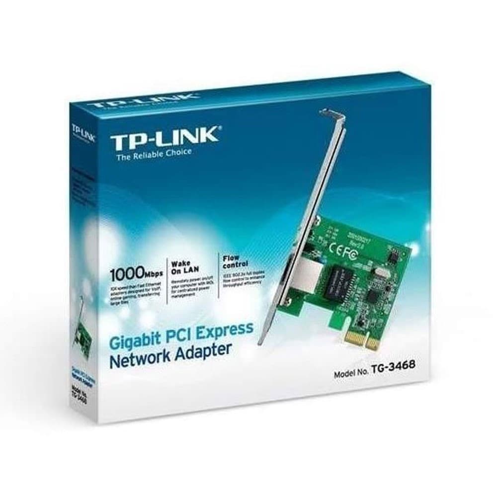 Adaptador de Red TPLINK PCI-Express Gigabit, vista 1