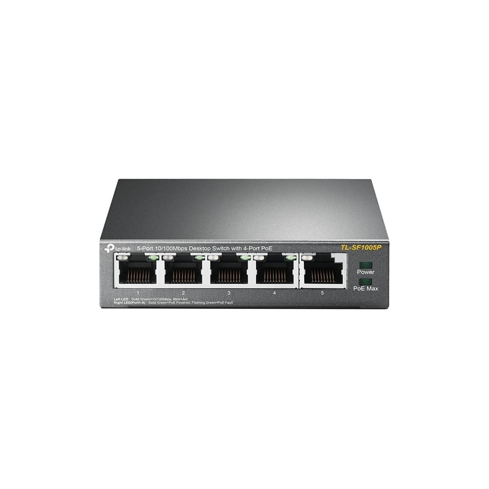 Switche TP-LINK PoE 10/100 de 5 Puertos, vista 1