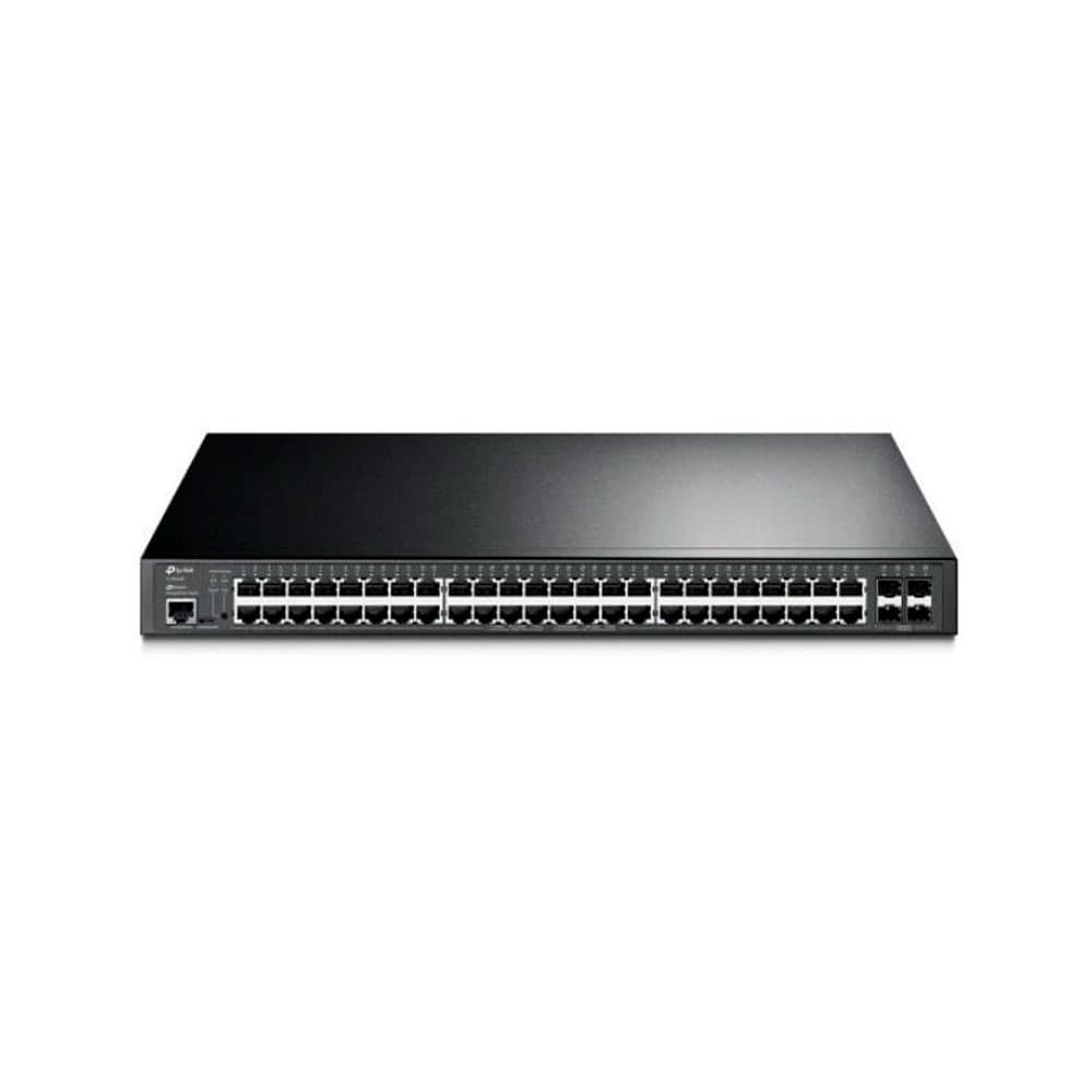 Switch TPLINK Administrable 48 puertos RJ45 Giga L2+(Capa 3 Lite)  PoE, vista 1