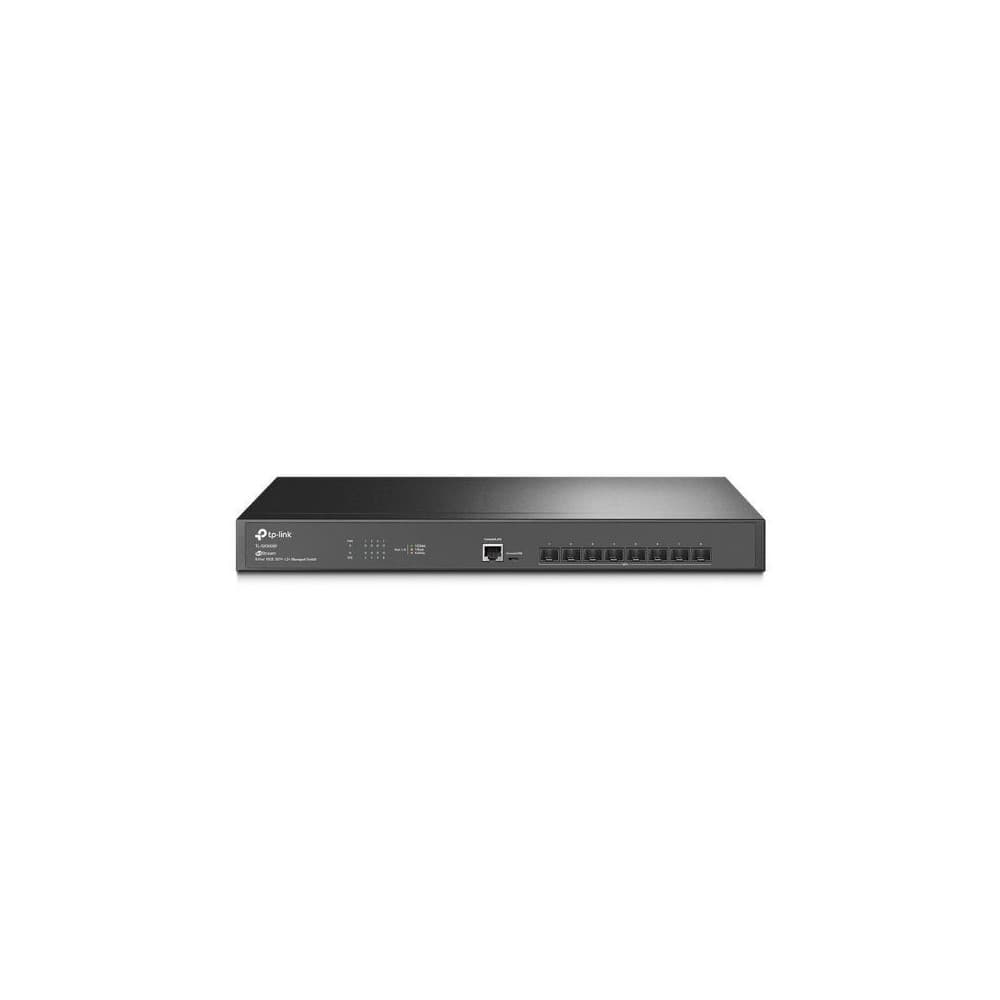 Switch TPLINK administrable JetStream de 8 puertos 10Gbps SFP + L2 +, vista 1