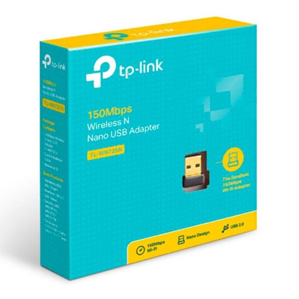 Adaptador de Red TPLINK Nano USB N 2.4 GHz, 150Mbps,, vista 1