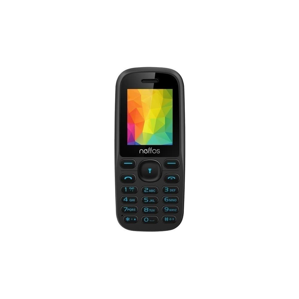 Celular NEFFOS N105 / 2G/ Color Negro, Pantalla 1.77 QQVGA Cámara 0.08 MP, Memoria RAM 4MB, ROM 4MB soporta Micro SD 8GB, Batería  830 mAh.  Dual Sim 2G GSM, Radio FM, Micro USB, Bluetooh, Auricular, Vibrador, Altavoz, Linterna, Alarma PRODUCTO NUEVO - Garantia de 15 meses, vista 1