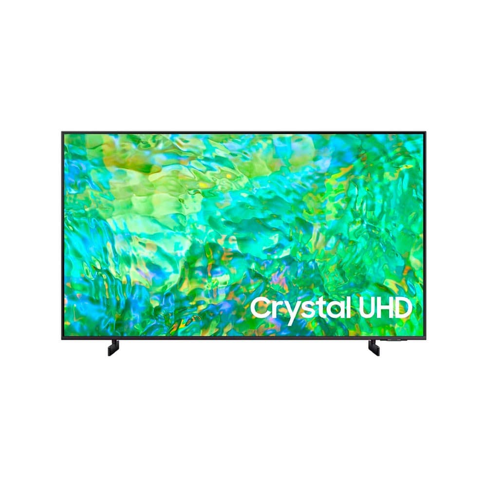 Televisor Samsung FLAT LED Smart TV 85 pulgadas Crystal UHD 4K  /3,840 x 2,160 / DVB-T2 /LAN/ Bluetooth/ AirPlay 2 / Bixby desde el control /modo ambiente/ Modo Juego/ HDMI x 3/ USB x2 /abre y edita archivos de Office/ control de voz/Garantía 1 año, vista 1