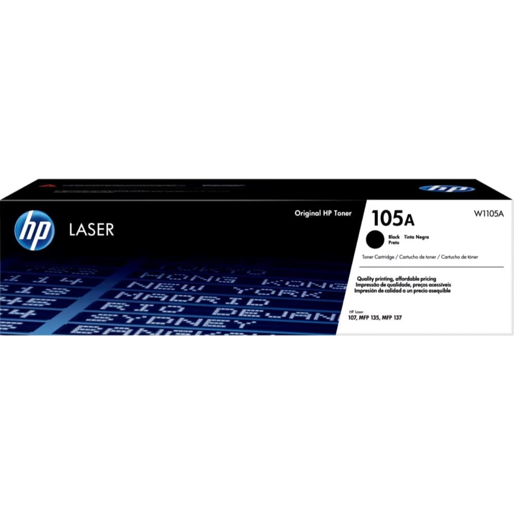 TONER HP NEGRO  105A  Laser 107W, 135W, 137FW, 1,000 PAG, vista 1