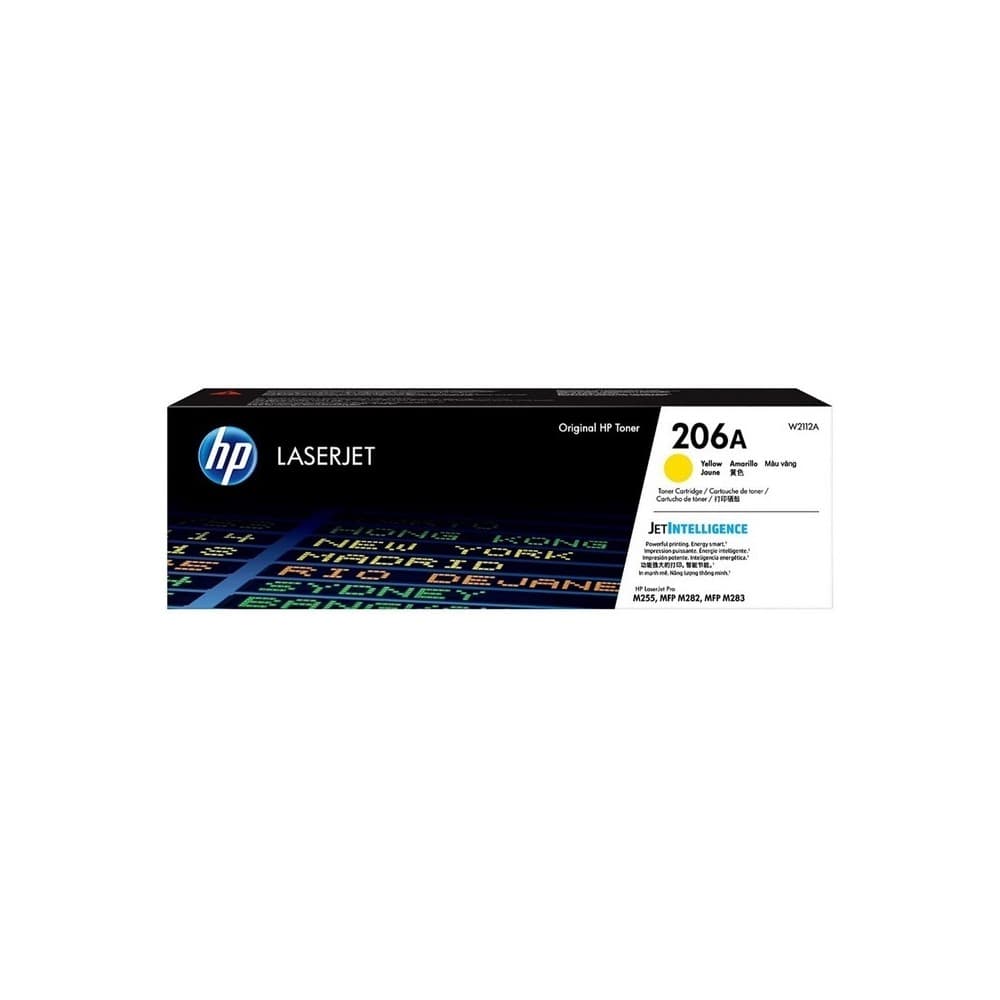 TONER HP AMARILLO 206A LASERJET PRO M255, M283  1.250 PAG, vista 1