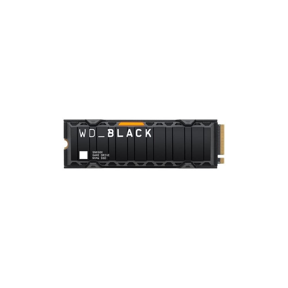 Unidad de estado sólido SSD Western Digital Black SN850X 1TB con disipador Compatible con PS5, vista 1