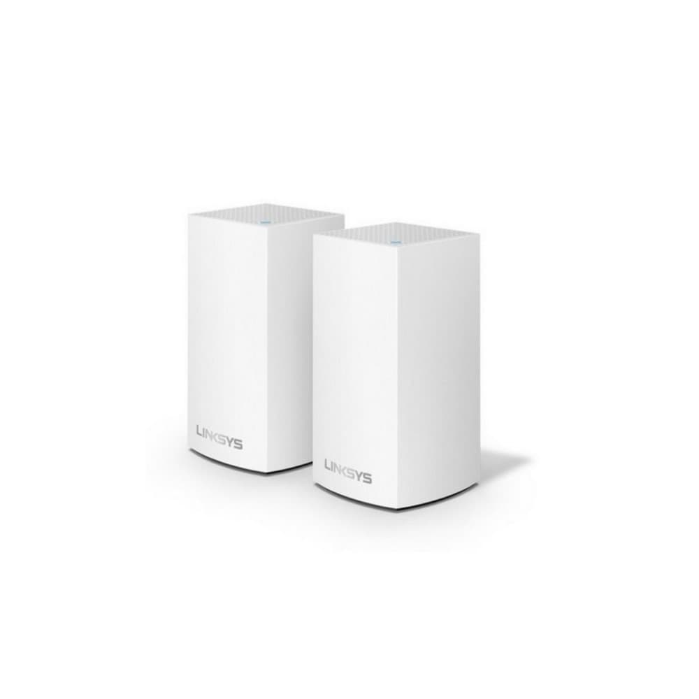 AC2600 2PK Linksys Velop -  Sistema Wi-Fi en malla para todo el hogar (paquete de 2 nodos, doble banda, instalación guiada por App,Sistema modular, gestión de red por App) Dual-Band , 802.11a/b/g/n/ac Wi-Fi Standards,Up to 3900 Mbps Wi-Fi Data Throughput 1 x 2.4 GHz / 2 x 5 GHz Frequencies,6 x Antennas & High Powered Amplifiers 2 x Gigabit Ethernet, vista 1