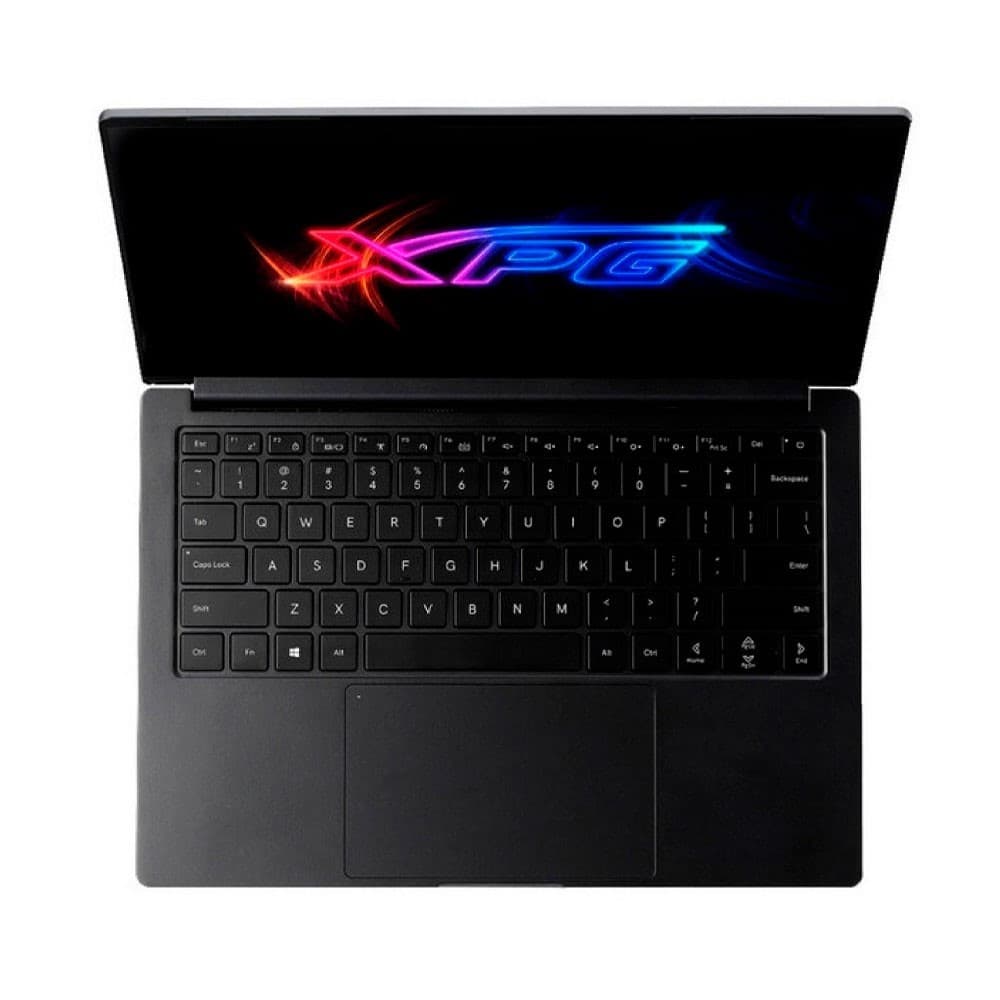Portátil XPG XENIA 14 // Intel® Core™ i7-1165G7 11va Gen. // Memoria DDR4-3200 MHz de 16 GB // Unidad de estado sólido XPG GAMMIX S50 Lite PCIe Gen 4x4 NVMe de 512 GB // Gráficos Intel® Iris® Xe integrados // Pantalla de 14” IPS, 16:10, 1920×1200, 400 Nits, 100 % sRGB., vista 1