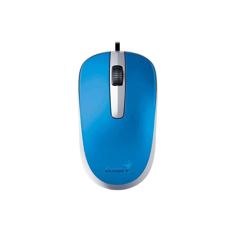 Mouse GENIUS Alámbrico Usb Dx 120 COLOR Azul, vista 1