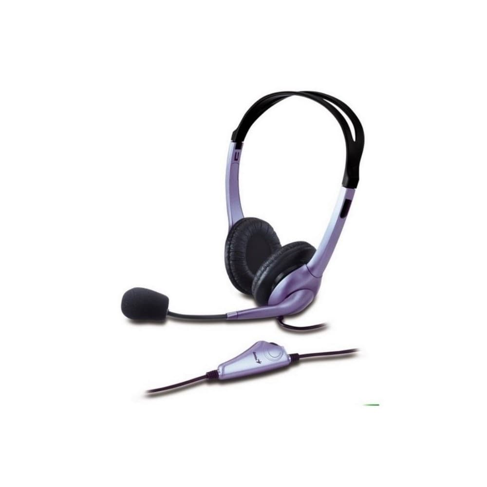 Audifono Diadema Genius HS-04S 2 Plug 3.5mm Azul/Negro, vista 1