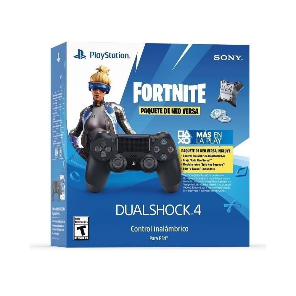Control inalámbrico Sony para PLayStation 4 PS4 DUALSHOCK®4 Black + Fortnite, vista 1