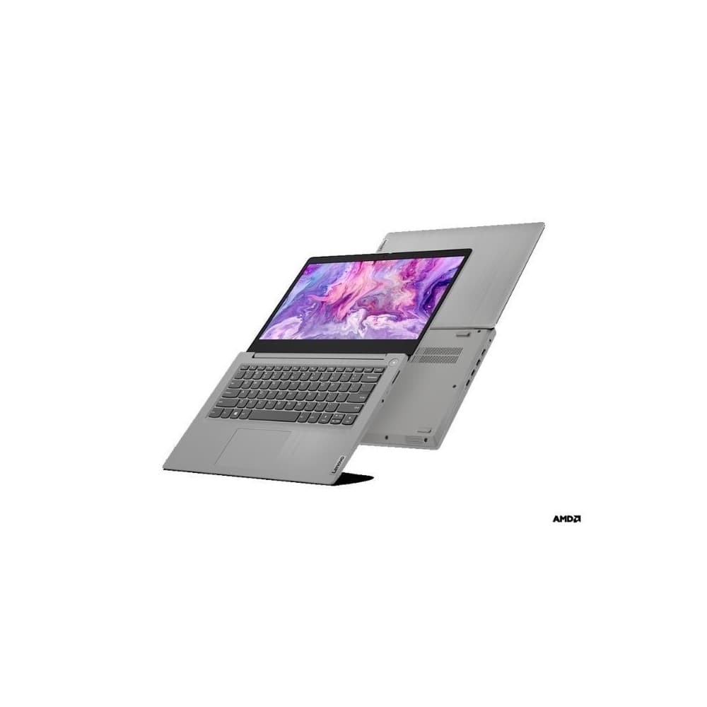Portátil Lenovo IP 3 14ADA05 AMD Athlon 3150U 14" Pulgadas Estado Solido SSD 256 GB Memoria 8 GB Windows 10H Gris Lector de Huella Platino, vista 1