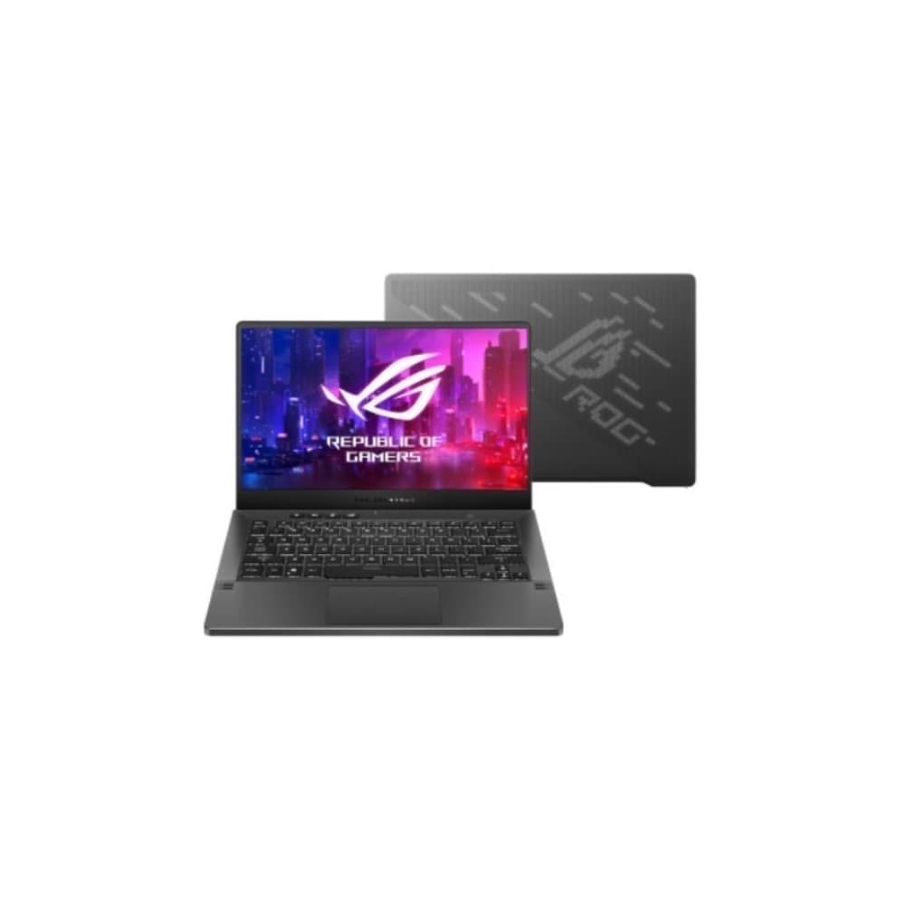 Portátil ASUS ROG G14 GA401IV-HA116T AMD Ryzen™ 9 4900HS Processor 3.0 GHz, 14 QHD, 16GB, 1TB SSD,NVIDIA® GeForce RTX™ 2060 with Max-Q Design 6GB GDDR6 ,SO Windows 10 Home , Sin Unidad Óptica, Eclipse Gray., vista 1