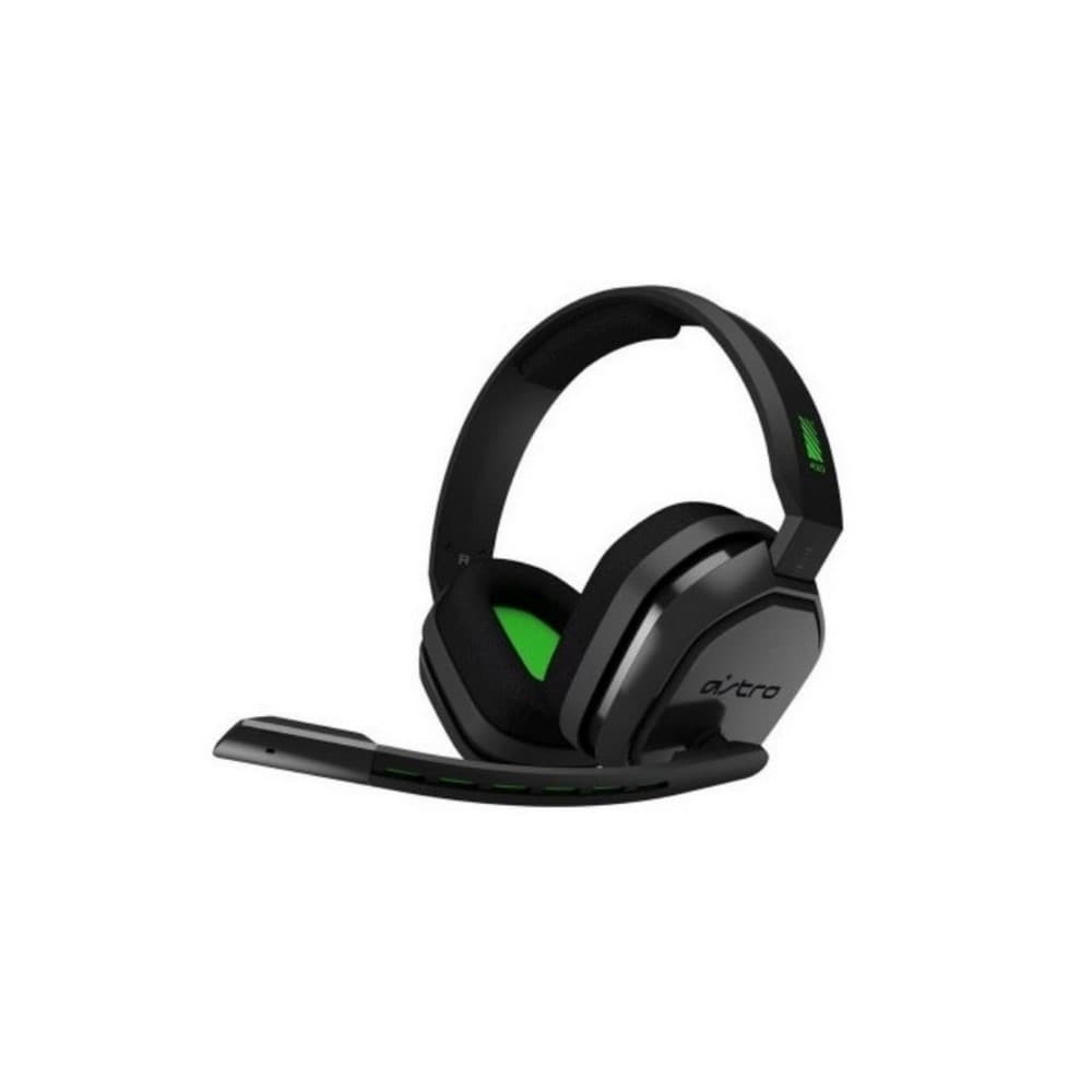 DIADEMA ASTRO A10 Logitech Gaming Alámbrica Plug3.5mm/USB Xbox Micrófono Cancela ruido Cable 2Metros Garantía 1Año-NEGRA-VERDE, vista 1