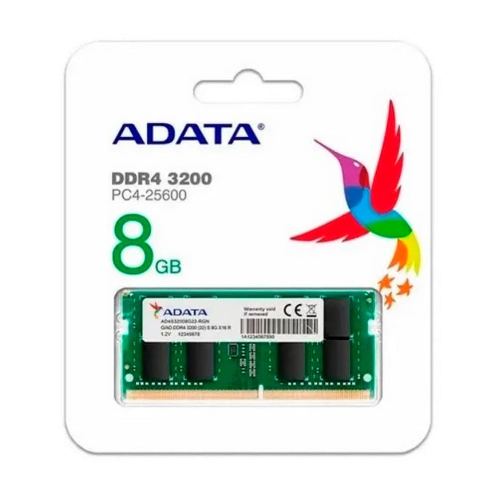 Memoria ram adata portatil ddr4 8gb bus 3200, vista 1