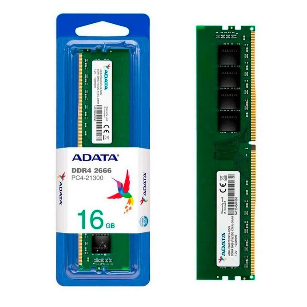 MEMORIA ADATA RAM PC DDR4 16GB BUS 3200, vista 1