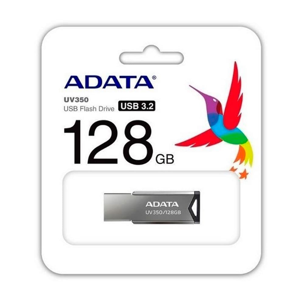 Memoria Usb Adata AUV350 3.1 128gb Metalica, vista 1