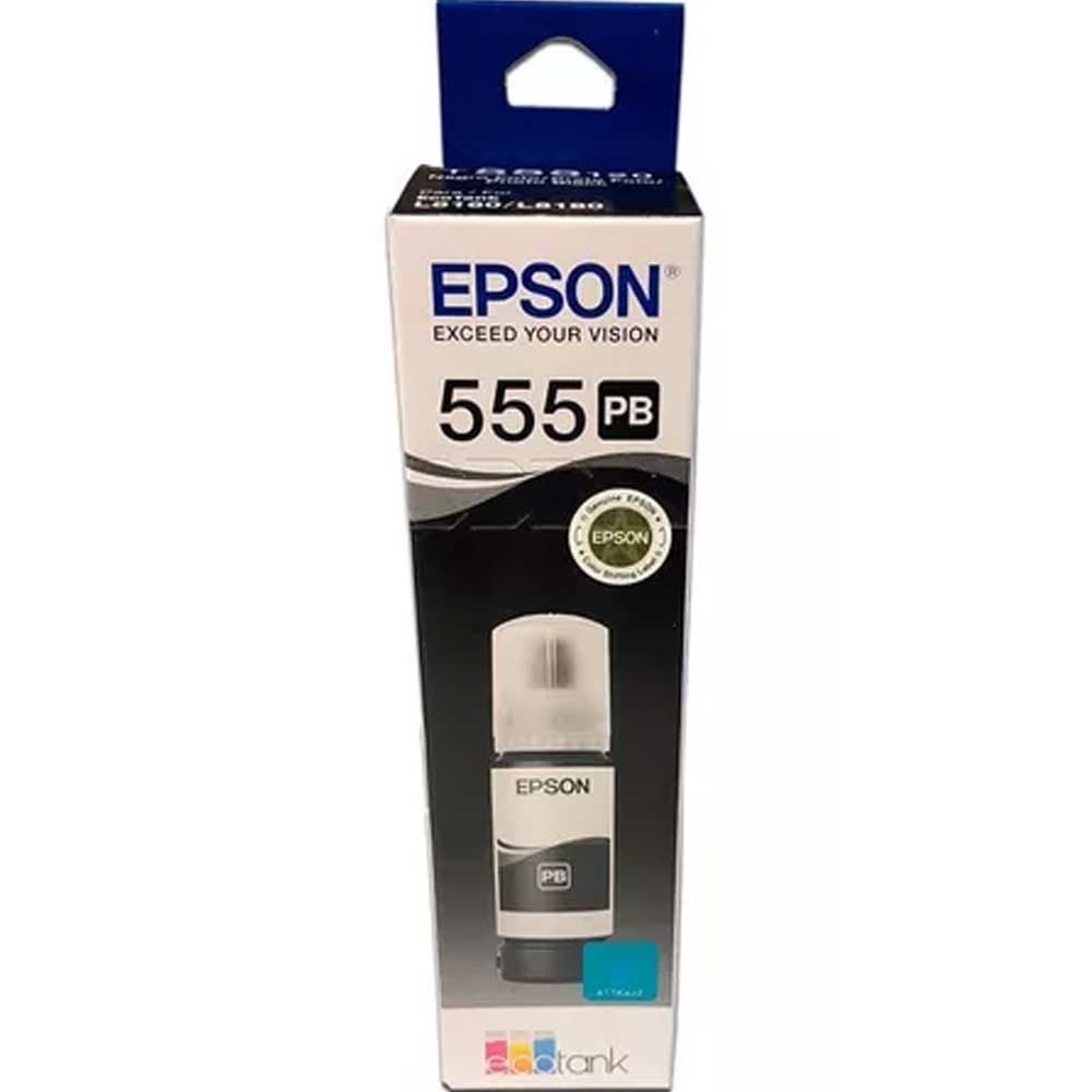 Botella Epson T555120-AL Negro fotografica, 70 ml L8180 (7.300 paginas), vista 1