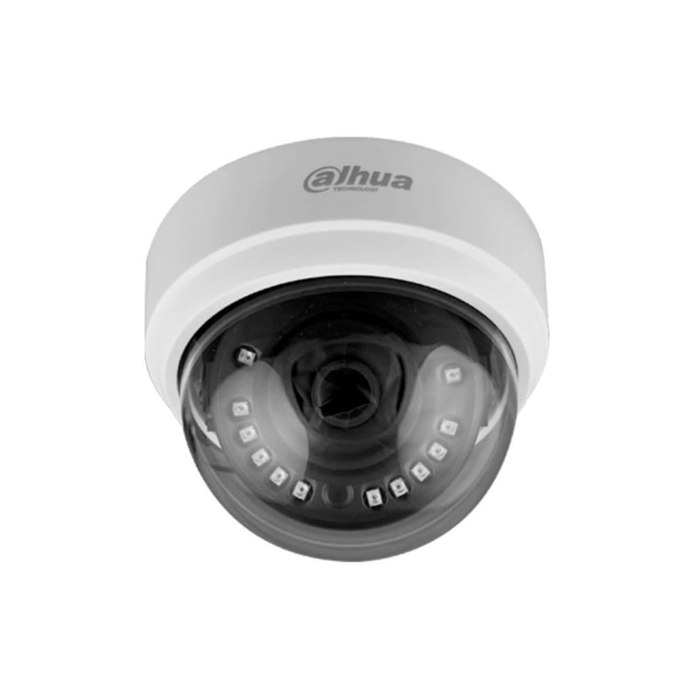 Camara Dahua Domo,2MP, Lente fijo 2,8mm, 4en1 (CVI/TVI/AHD/CVBS), Plastico, Smart IR20m, 12VDC., vista 1