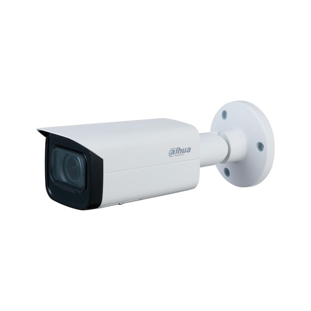 Camara Dahua Bullet IP, 2MP, Lente Motorizado 2.7mm–13.5 mm, H264/H265, WDR, IR60m, Tarjeta SD maximo 256GB, IP67 / IK10, 12VDC / POE., vista 1