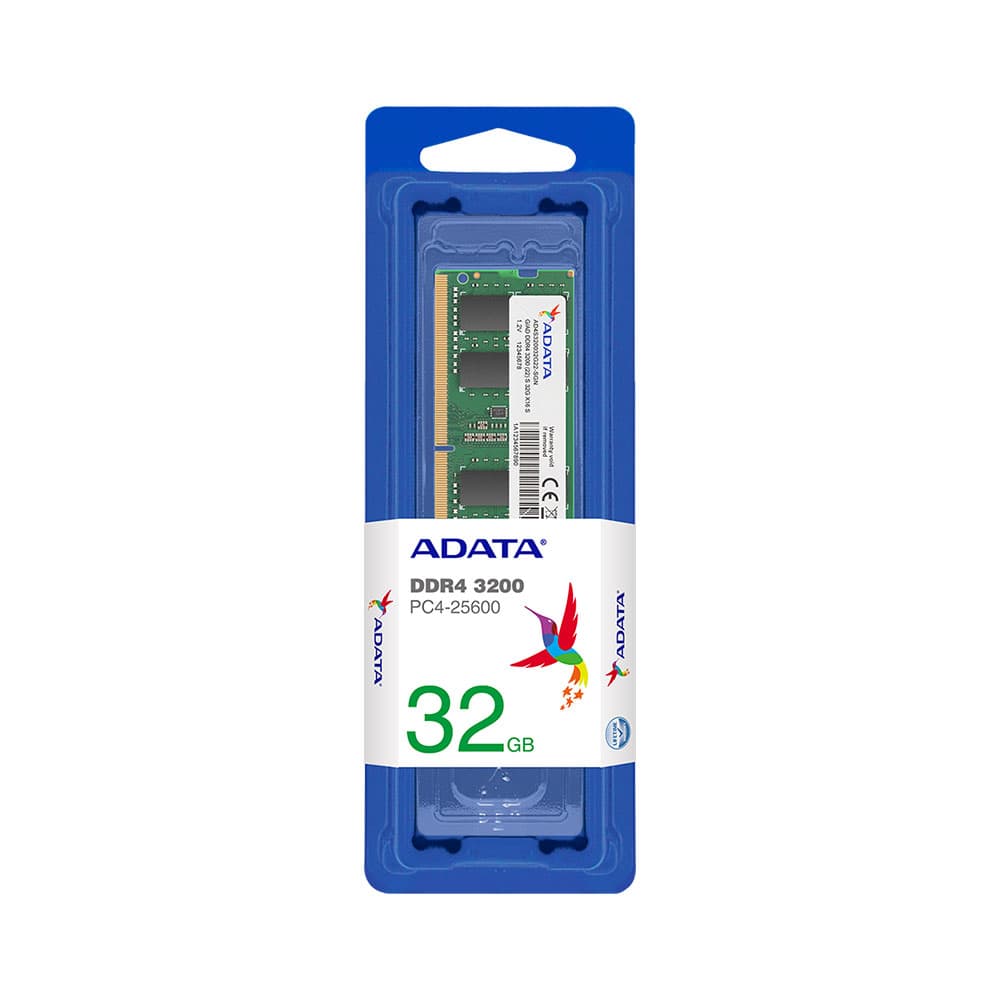MEMORIA ADATA RAM PORTATIL DDR4 32GB BUS 3200, vista 1
