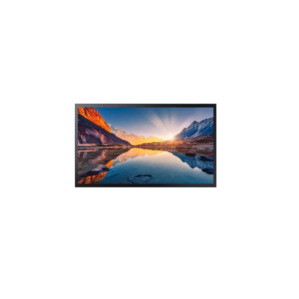Monitor Industrial Samsung QM32R-T,Tamaño: 32, Resolución 1920X1080 (16:9), Brillo 300 nit con vidrió táctil, Pantalla táctil capacitiva, Contraste: 5000:1, Características: uso 16 horas/día, Sensor IR Central (Tras el panel), altavoces 10Wx2 , Reproductor embebido MagicInfo S6, SSSP 6,0, Web Browser, WiFi, 8GB almacenamiento, Entradas: HDMI 2,0, vista 1