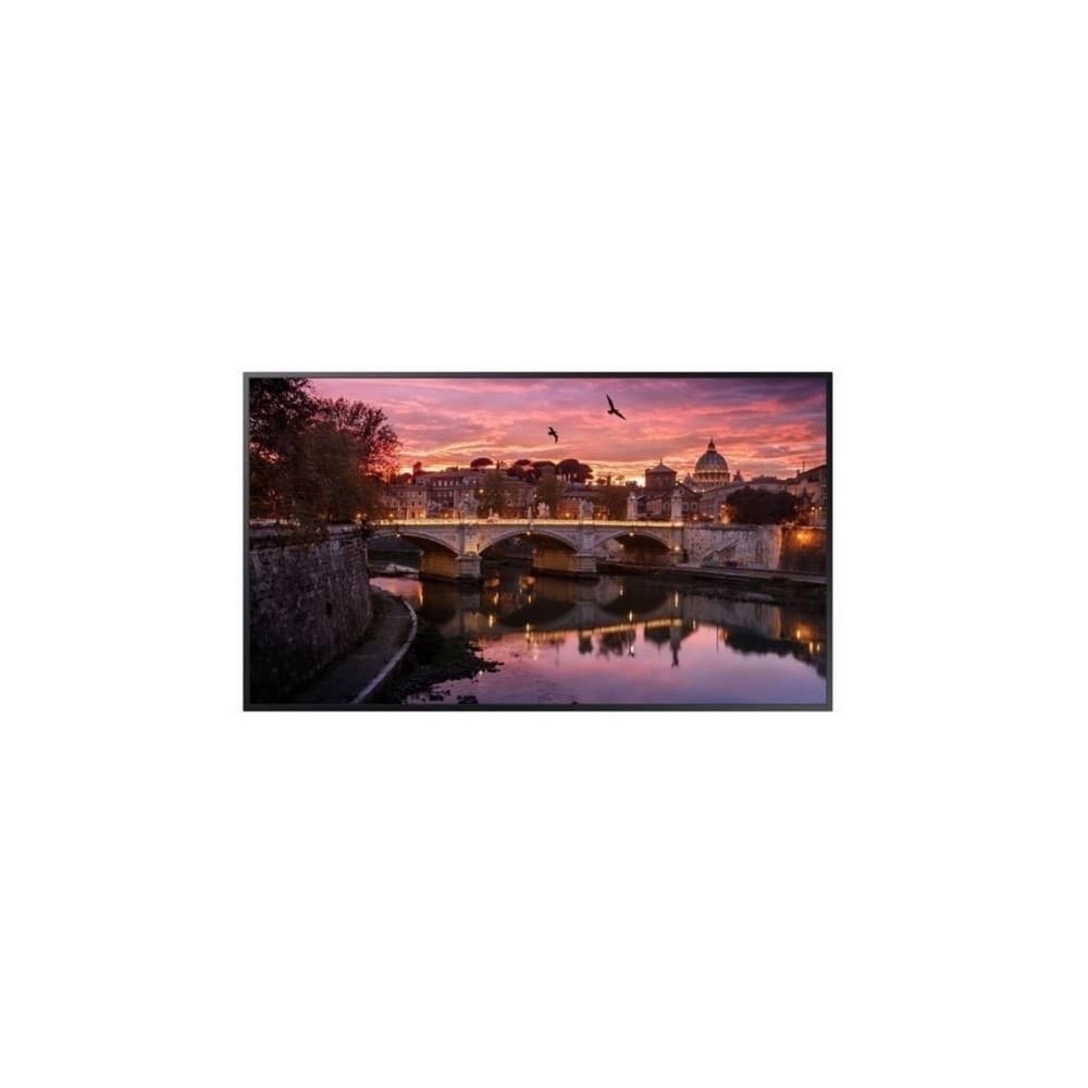 Samsung Monitor Industrial QB43R Tamaño 43, Resolución 3840X2160 4K UHD, Brillo 350nit, Contraste: 4000:1,Certificación contra polvo IP5X, Características: uso 16 horas/día, Garantía: 3 años, vista 1